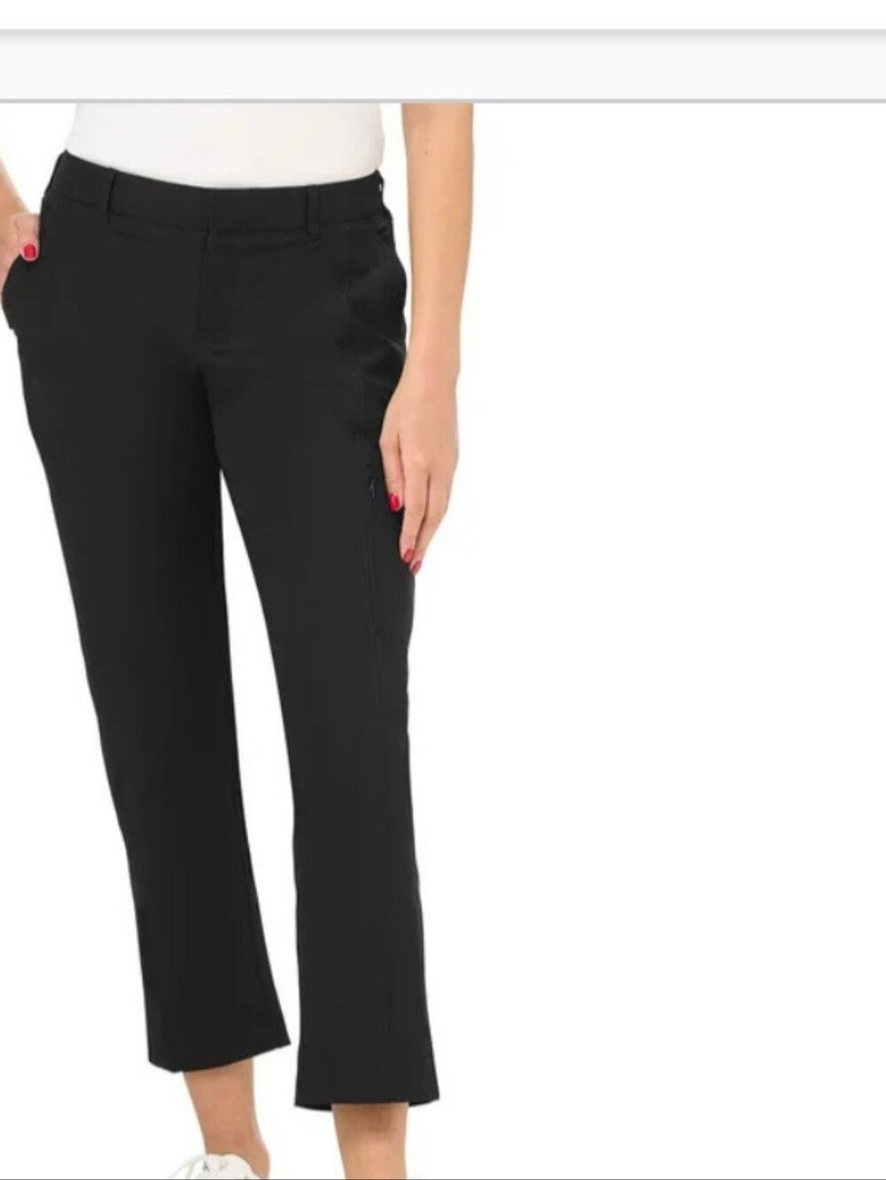 Kirkland Signature Black Cropped Dress Pants